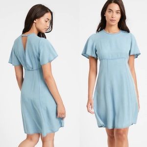 Banana Republic Flutter Sleeve Mini Dress